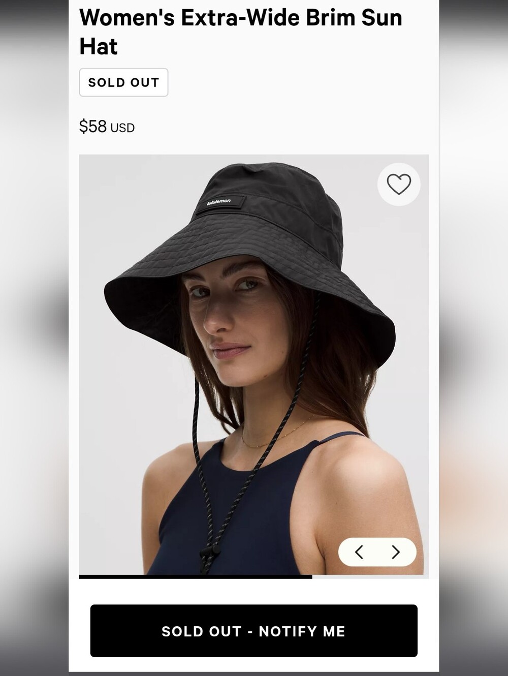 Women's Extra-Wide Brim Sun Hat - Picture 5 of 6